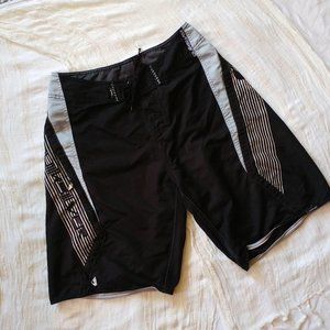 Quiksilver | Black with Stripe Detail Board Shorts